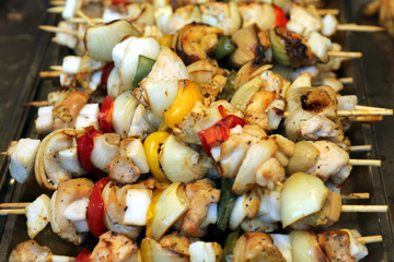 Delicious Hungarian food at a garden party