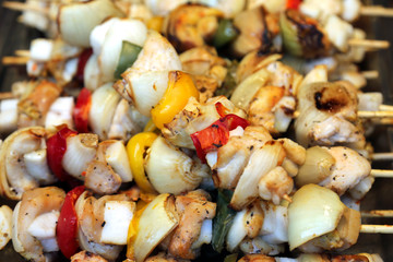 Delicious Hungarian food at a garden party