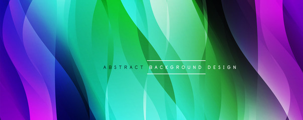 Dynamic trendy simple fluid color gradient abstract background with line effects. Vector Illustration For Wallpaper, Banner, Background, Card, Book Illustration, landing page