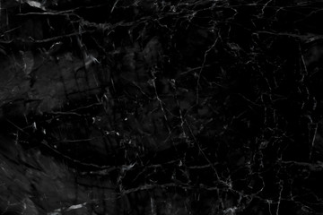 Black marble natural pattern for background, abstract black and white