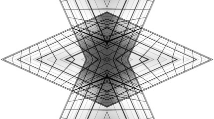 Obraz premium abstract of architecture of geometry and line.