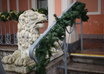 statue in garden