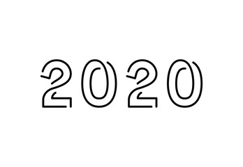 Happy 2020 New Year Vector Design