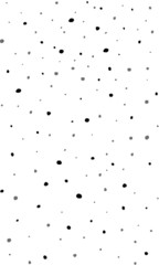 Grainy texture  seamless pattern. Black and grey dots on white background. Imitation paint splashes, pockmark. Stock vector for web, print, textile, card, wallpaper and wrapping paper