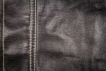 Black leather texture background