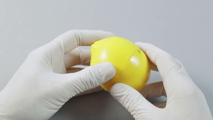 Cosmetologist in the Spa laboratory opens a jar of cream mask cosmetics.This video is about the effect of organic eco friendly cosmetics on human skin - Powered by Adobe