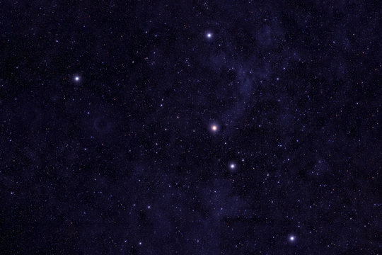 Constellation cancer. Against the background of the night sky. Elements of this image were furnished by NASA.