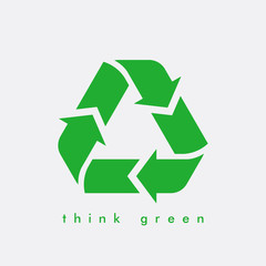 Obraz premium Vector garbage recycling logo. Reuse reduce recycle.