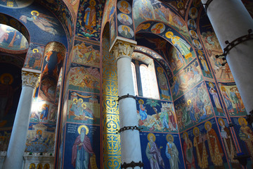 interior of st vitus cathedral of segovia spain