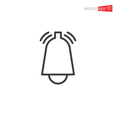 Bell Notification Icon Design Vector