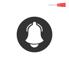 Bell Notification Icon Design Vector