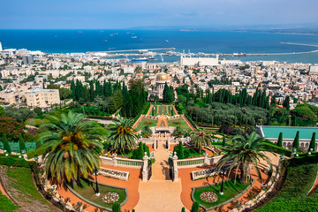 Bahai Gardens in Haifa Israel