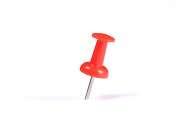 push pin isolated on white background with copy space for your text