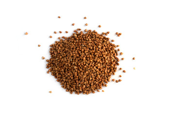 buckwheat slide on a white background isolate