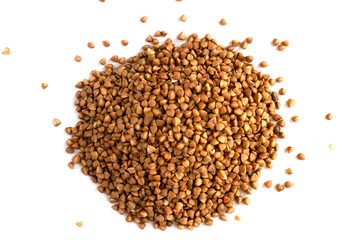 buckwheat slide on a white background isolate