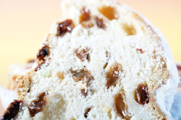 Bread shaped cake made of heavy yeast dough photographed in the studio with artificial light
