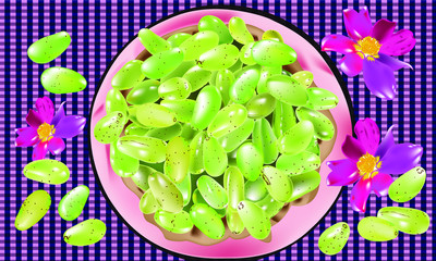 green peas in a bowl