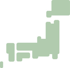 日本列島 アイコンイラスト