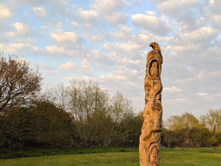 Totem pole in the park