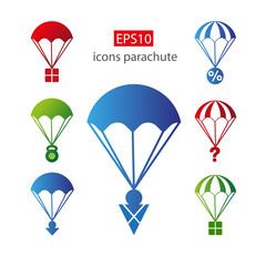 Сolor parachute icon