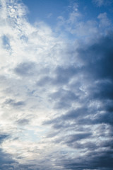blue sky with white clouds