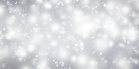 Fototapeta premium white and gray snow blur abstract background