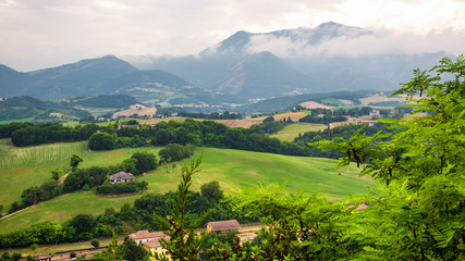 Fototapeta na wymiar Sassoferrato (Ancona) - View from the Rocca Albornoz