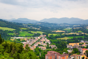 Fototapeta premium Sassoferrato (Ancona) - View from the Rocca Albornoz