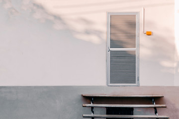 back door to retail store.
