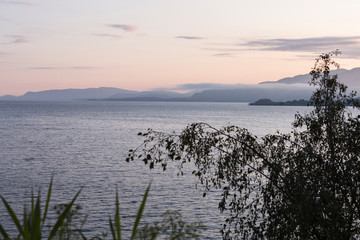 Sonnenuntergang am Boknafjord, Südnorwegen