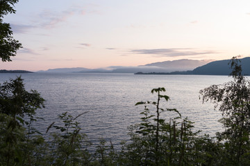 Sonnenuntergang am Boknafjord, Südnorwegen