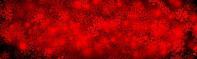 Naklejka na ściany i meble Xmas background. Red pattern snowflake backdrop wallpaper.