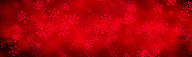 Naklejka na ściany i meble Xmas background. Red pattern snowflake backdrop wallpaper.