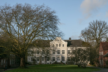 Fototapeta na wymiar beautiful manor house at the Bossee estate