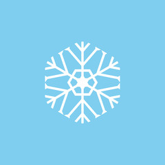 abstract snow icon logo vector