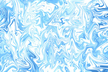 Fototapeta na wymiar Abstract blue fluid art background. Digital art.