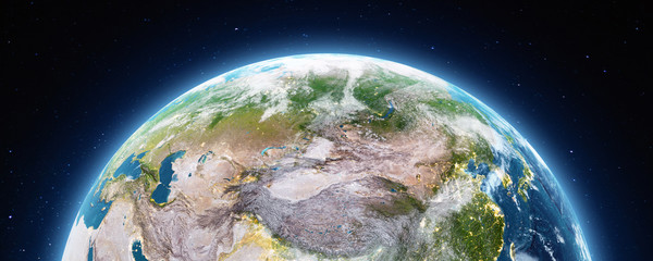 Planet Earth city lights