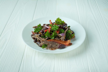 Beef Salad with Beans, Sweet Peppers. Salad 