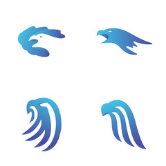 Eagle shape logo template design