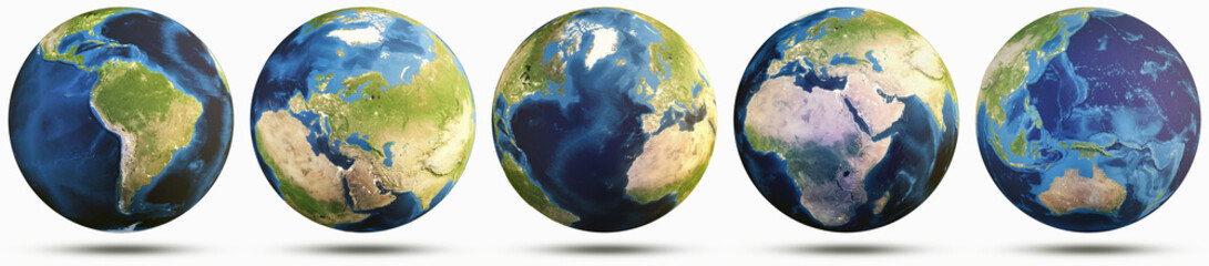 Planet Earth clear globe set © 1xpert