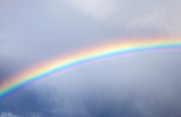 rainbow in the sky against cloud