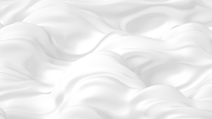 Beautiful luxury elegant backdrop with silk fabric drapery. 3d illustration, 3d rendering.