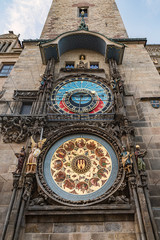 Astronomical Clock and tower in Prague, Czech Republic. Prague’s Astronomical Clock at Old Town City Hall from year 1410. It is the oldest clock of this type still working.