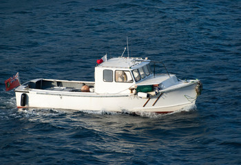 Fototapeta na wymiar Tortola Island Pilot Boat