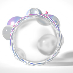 Beautiful background with geometric shape. 3d illustration, 3d rendering.