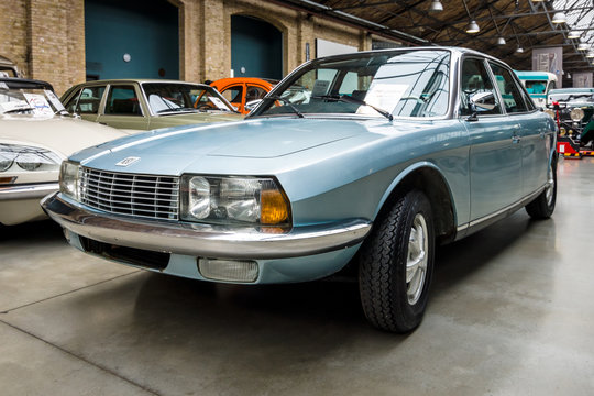 BERLIN - MAY 13, 2017: Executive car NSU Ro 80, 1967. Exhibition "Oldtimertage Berlin-Brandenburg".