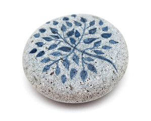 painted pebble paperweight