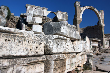 Ancient city of Ephesus, in the western part of the contemporary turkey