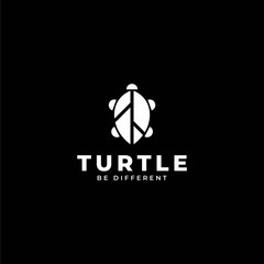 Clean logo design of turtle and leaf with clean background - EPS10 - Vector.