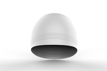 Blank swim cap for branding and mock up, 3d render illustration.